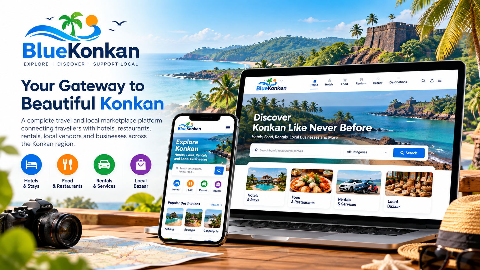 BlueKonkan – Konkan Travel & Local Marketplace Platform