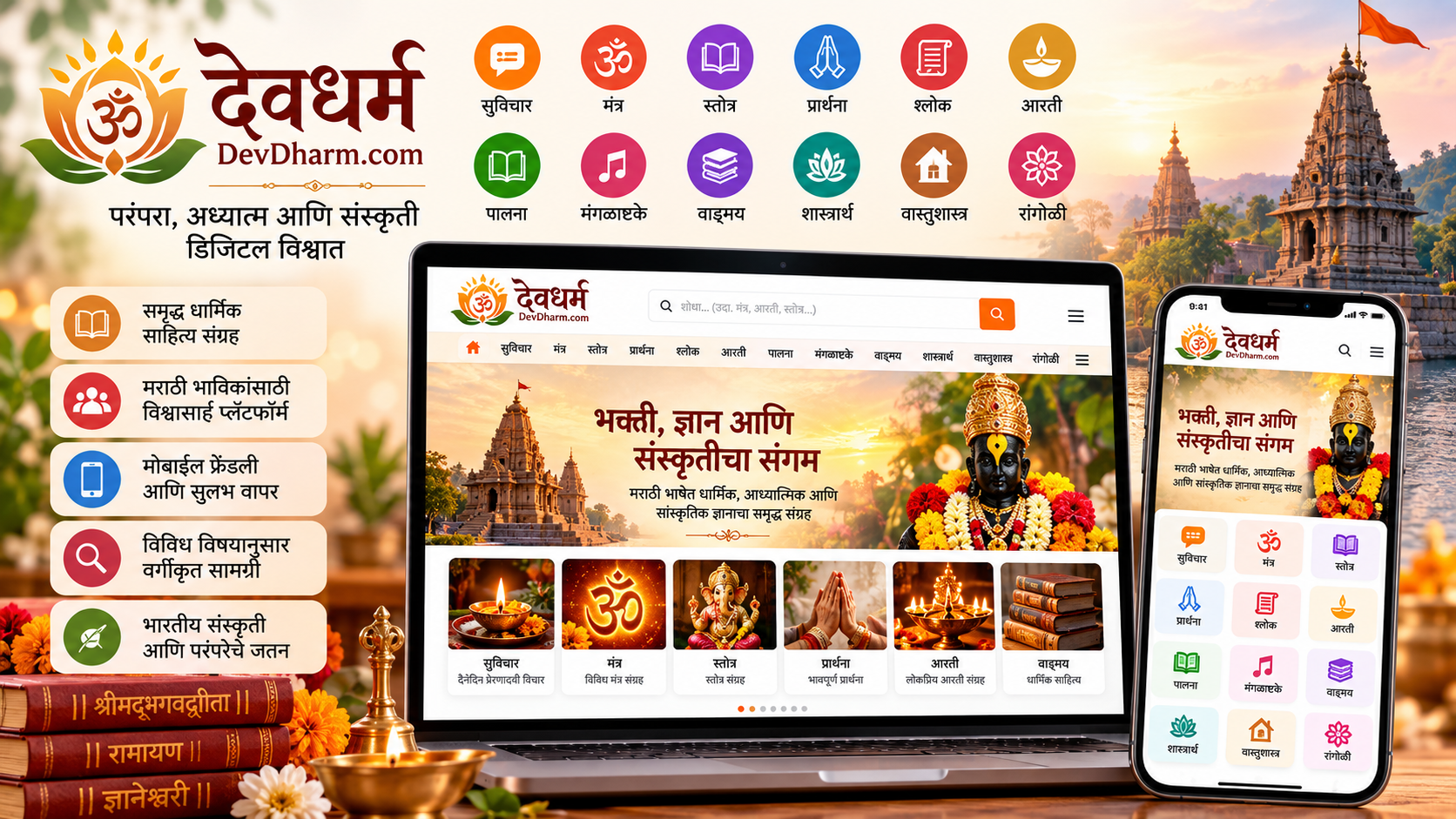 DevDharm – Marathi Spiritual & Religious Content Platform